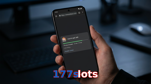 Main screen of 177Slots apk page for PK players